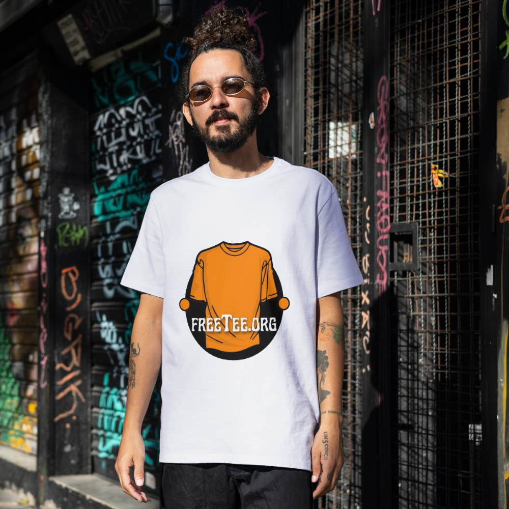 White T-Shirt Round Neck Polyester